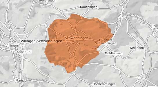 Mietspiegelkarte Villingen Schwenningen Schwenningen